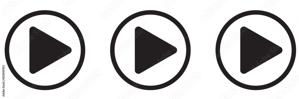 Media Player Buttons icon set, Play and pause buttons sign, Video Audio Player button symbol, vector illustration Media Player Buttons icon set, Play and pause buttons sign, Video Audio Player button symbol, vector illustration