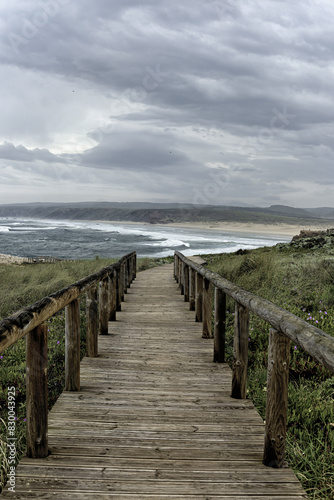 Tranquil Sunset at Carriagem Beach, Portugal