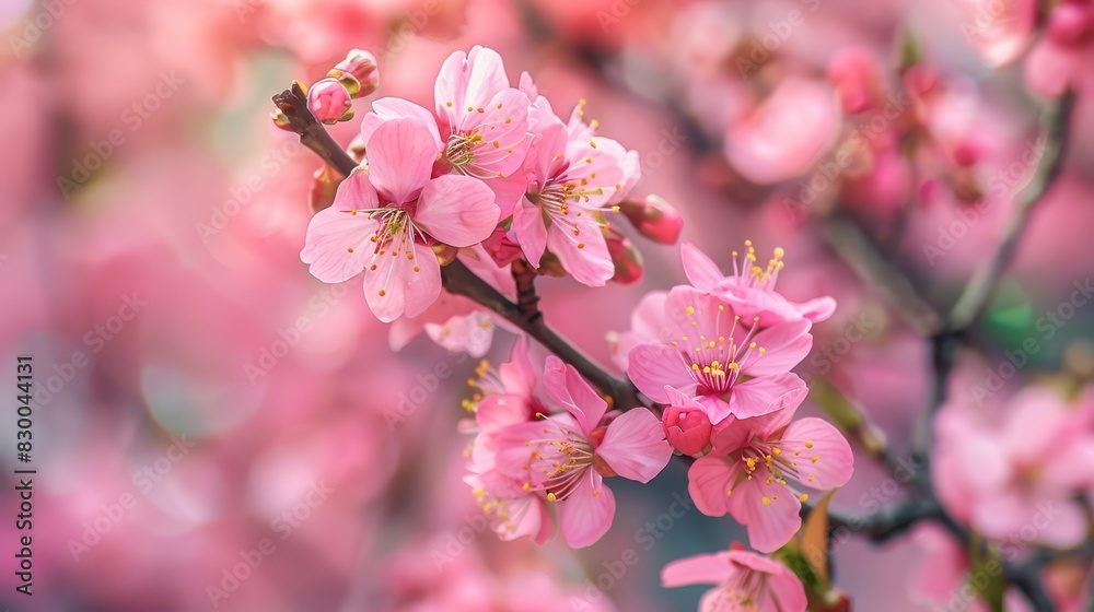 Cherry blossoms in full bloom, vibrant and delicate, natural beauty, serene and picturesque, springtime scene, lush and alive, bright and colorful, copy space. Cherry blossoms in full bloom, vibrant and delicate, natural beauty, serene and picturesque, springtime scene, lush and alive, bright and colorful, copy space.