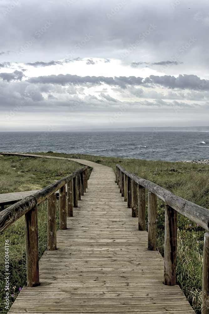 Tranquil Sunset at Carriagem Beach, Portugal