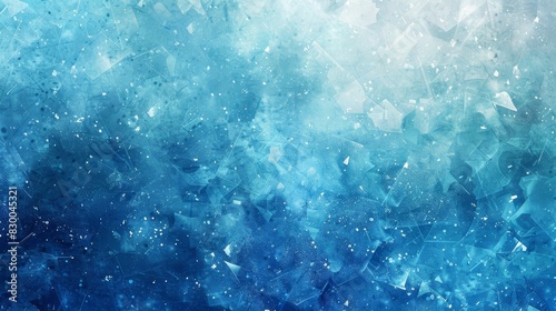 Winter-themed background with fragmented ice textures smooth gradients and light sparkle backdrop