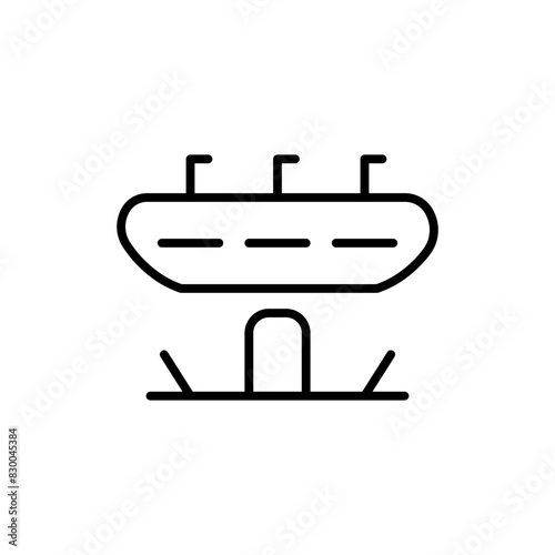 stadium line icon