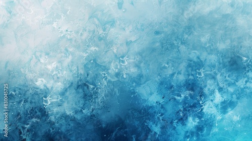 Smooth blue and turquoise gradients with glowing highlights and ice textures in a frost-inspired wallpaper backdrop