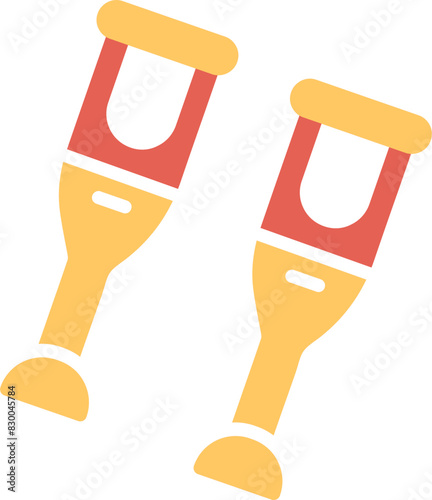 Crutches Vector Icon