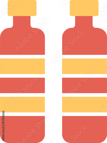 Bottle in Water Vector Icon