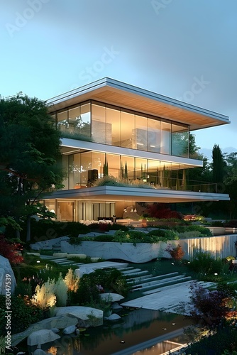 A Modern House in Harmony with Nature © Adobe Contributor