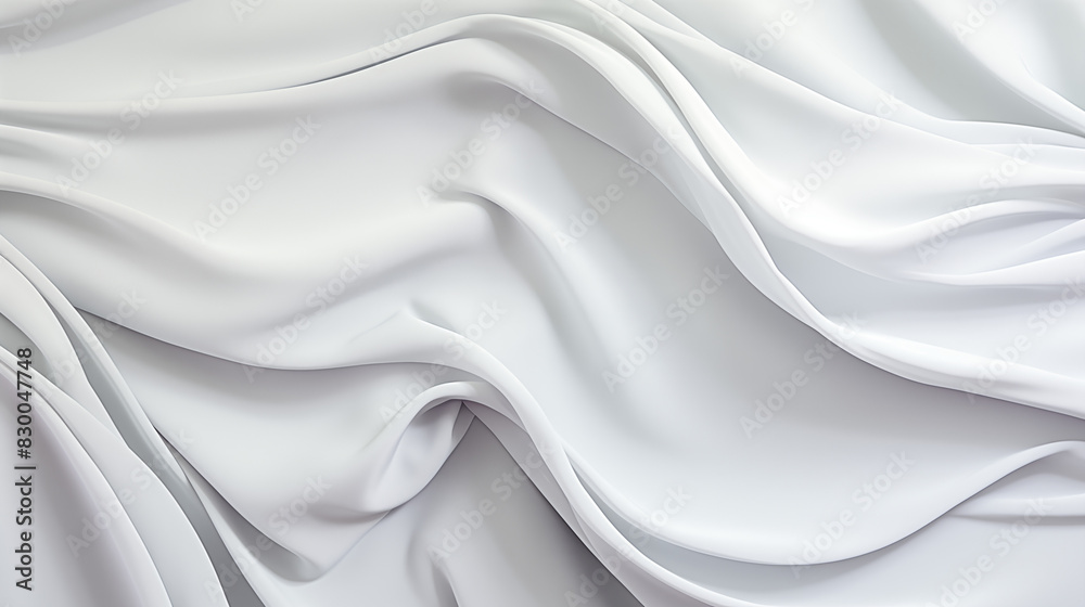 Obraz premium Elegant White Fabric with Soft Folds