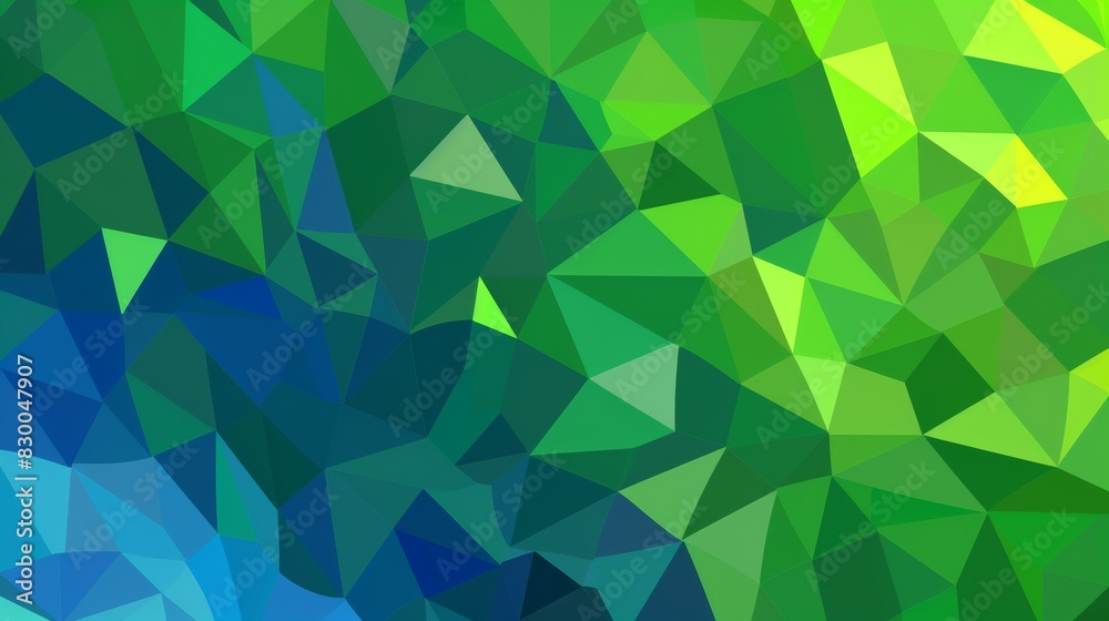 green and blue colors, vector illustration of a low poly background, a lowpoly geometric texture, and a polygonal pattern, flat design 