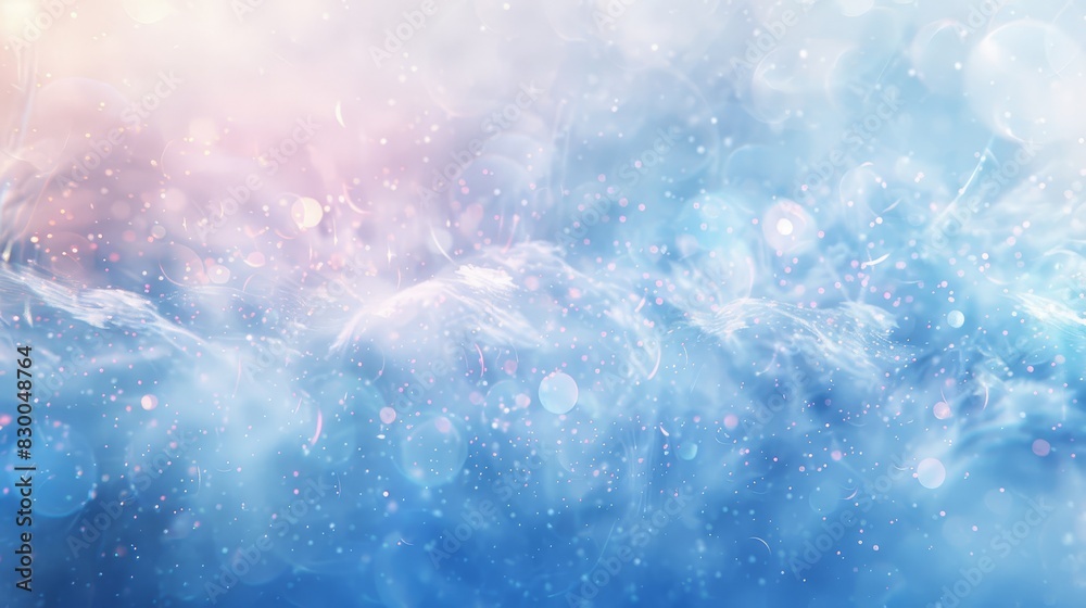 Ethereal background with pastel blues and whites shimmering light effects and blurry orbs evoking a wintery night backdrop Ethereal background with pastel blues and whites shimmering light effects and blurry orbs evoking a wintery night backdrop