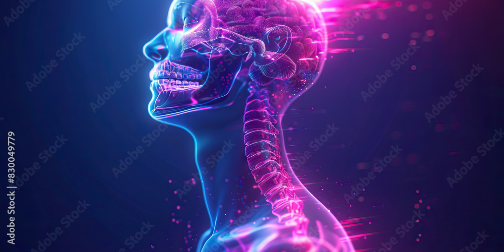 Stiff Neck: The Stiffness and Limited Mobility of Neck Pain - Imagine a scene where the neck feels stiff and immobile, making it difficult to turn or tilt the head.