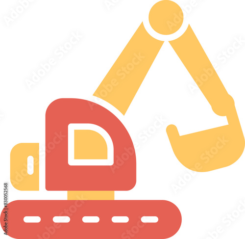 Excavator Vector Icon