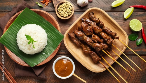 The popular menu item during Idul Adha (Eid Al Adha) is homemade Indonesian lamb satay, or "Sate Kambing."