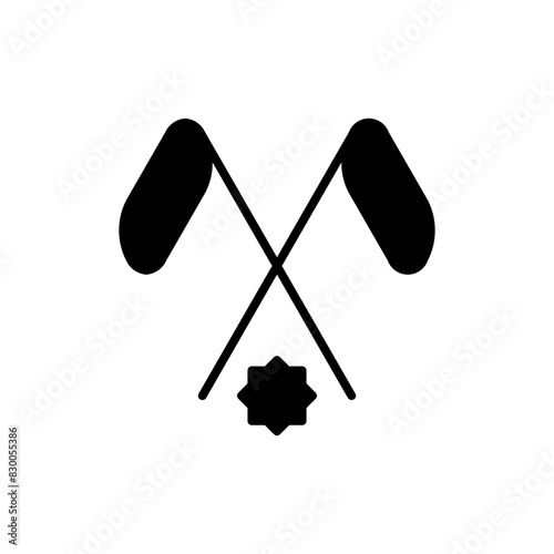 Photography fight glyph icon