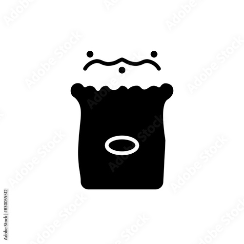 popcorn glyph icon