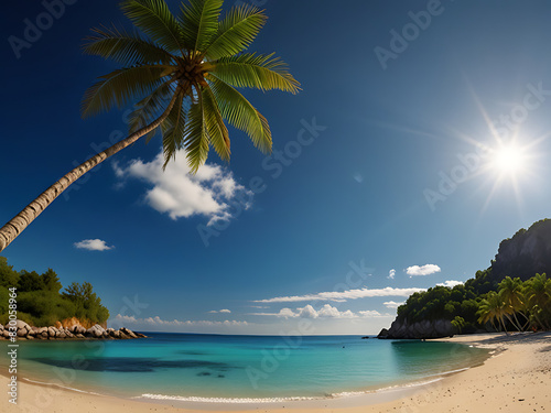 Beautiful Tropical Beach Background Travel Vacation