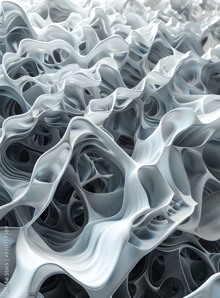 Fototapeta premium White sponge-like structure