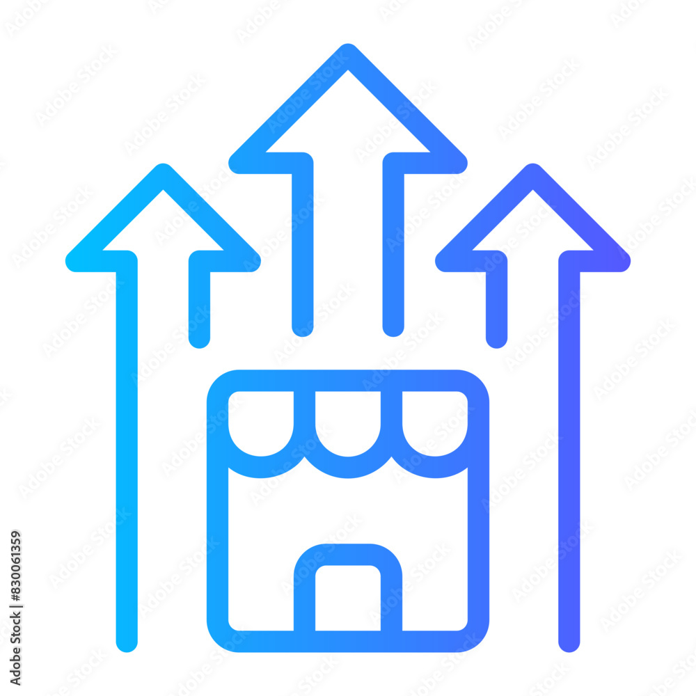 growth gradient icon