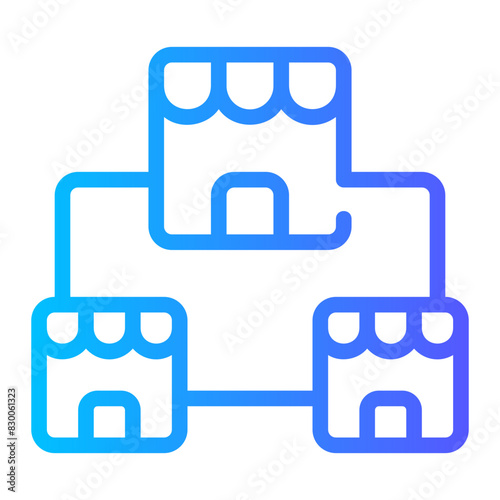 franchise gradient icon