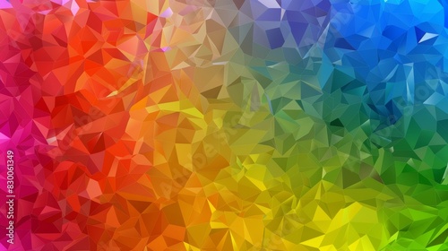 rainbow color spectrum, low polygon background, website background