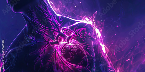 Chest Pain: The Sharp, Stabbing Sensation of Cardiac Discomfort - Visualize a scene where chest pain feels sharp and stabbing, possibly indicating a heart-related issue