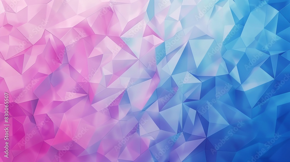 Obraz premium Pink and blue colors, vector illustration of a low poly background, a lowpoly geometric texture, and a polygonal pattern, flat design