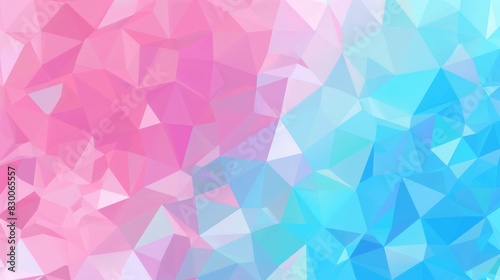 Pink and blue colors, vector illustration of a low poly background, a lowpoly geometric texture, and a polygonal pattern, flat design