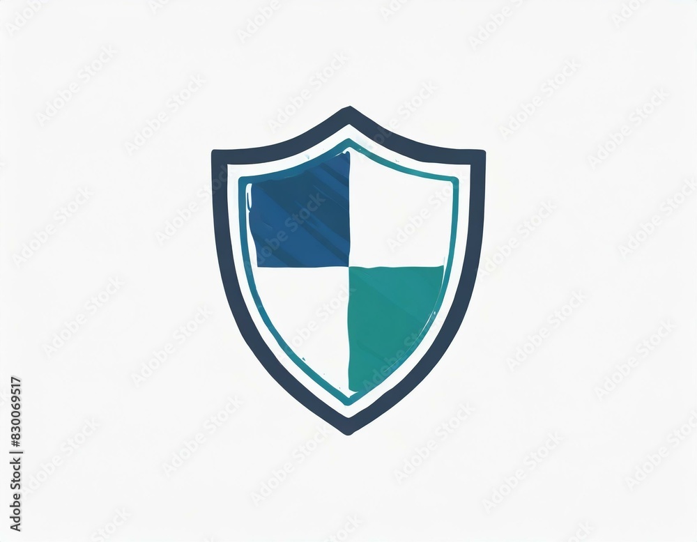 shield vector icon on white background shield vector icon on white background