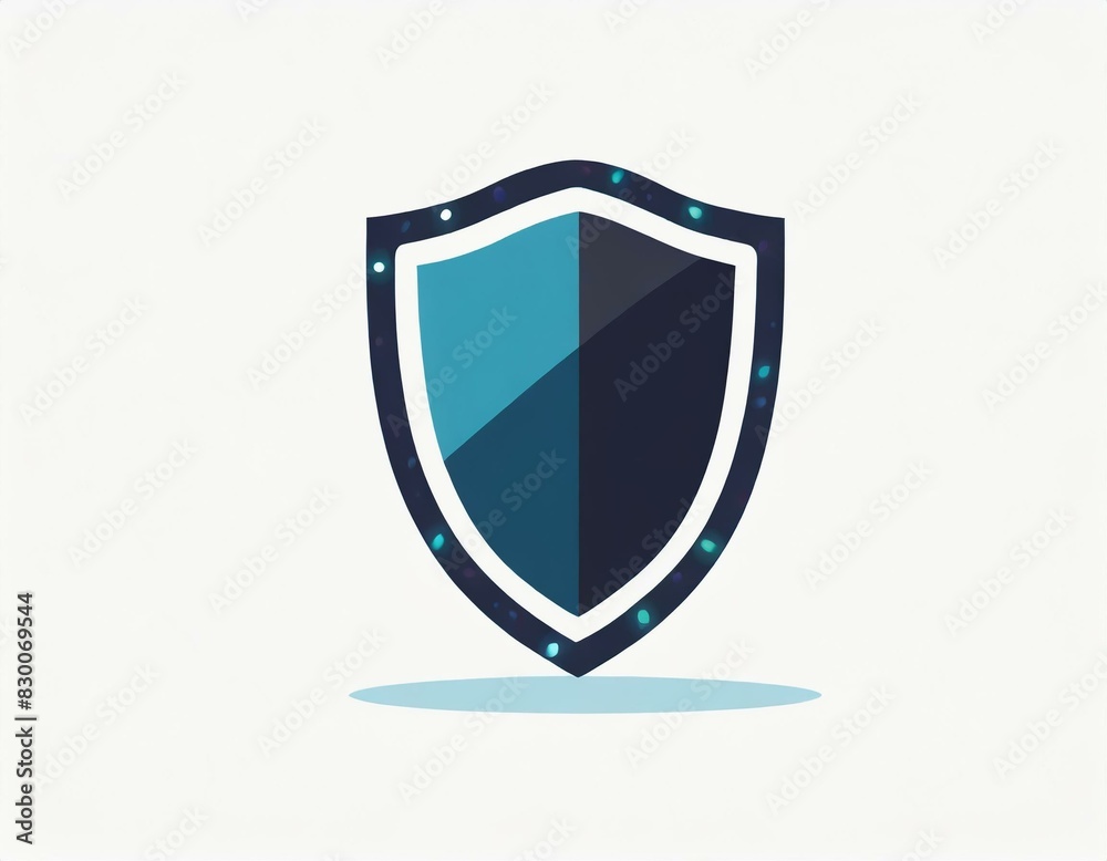 shield vector icon on white background shield vector icon on white background