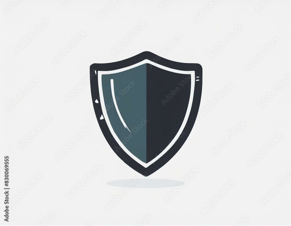 shield vector icon on white background shield vector icon on white background