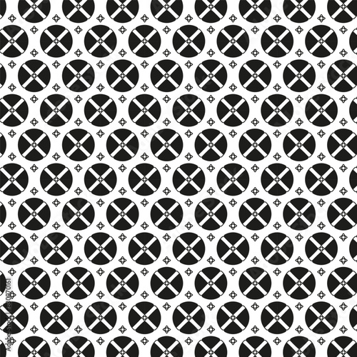 Black and white architectural seamless pattern 