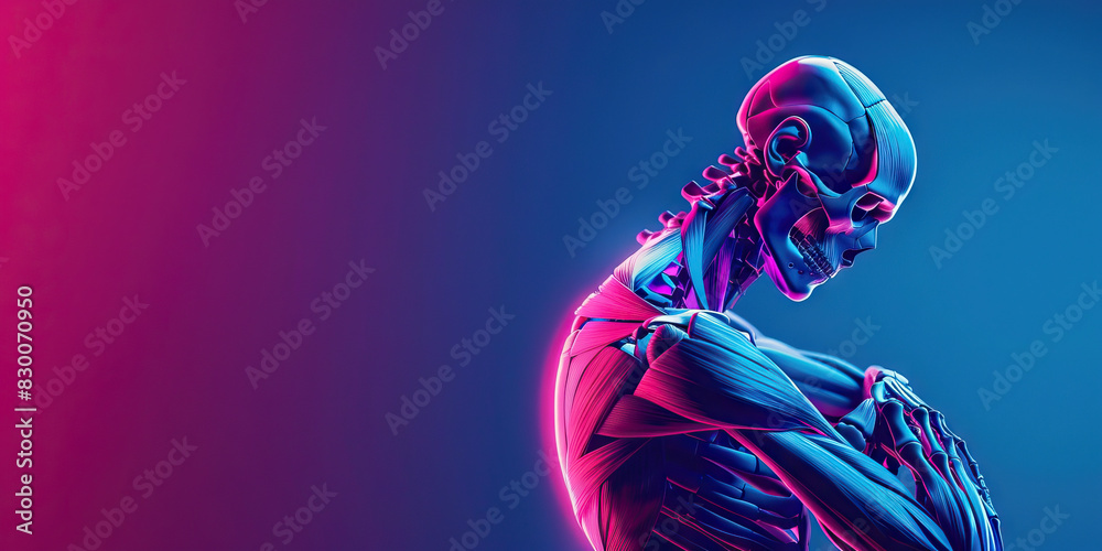 Stiff Neck: The Tension and Stiffness of Neck Pain - Picture a scene where the neck feels stiff and tense, with limited range of motion and discomfort with every movement