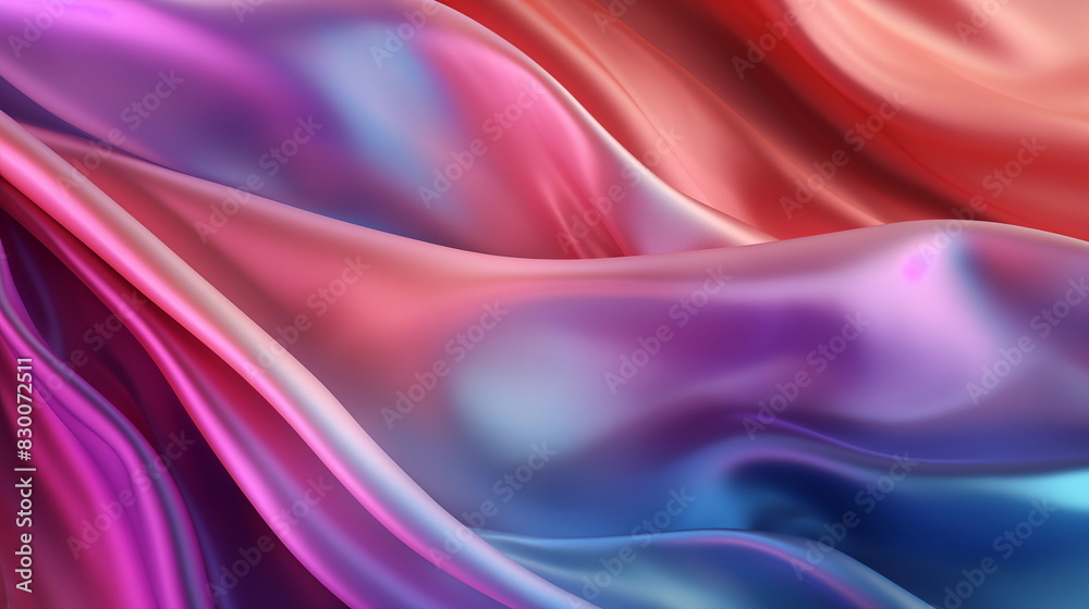 Fototapeta premium beautiful colorful silk background. fulcolor silk with gradient color