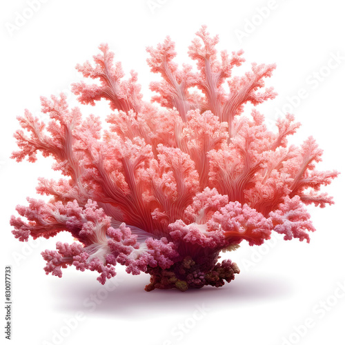 Ein atemberaubendes fantasievolles Bild  das eine Koralle darstellt. Mit verzweigten  lebhaften Tentakeln in Pastellfarben  wundersch  n und filigran detailliert