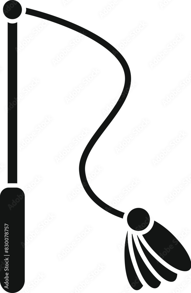 Minimalist fishing rod silhouette icon in black and white design, perfect for fishing, angling, and outdoor recreation graphic illustration Minimalist fishing rod silhouette icon in black and white design, perfect for fishing, angling, and outdoor recreation graphic illustration