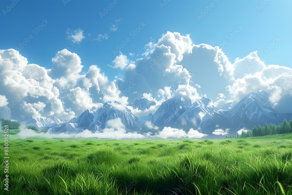 Obraz premium The mountain and clouds