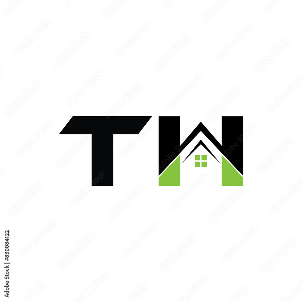 TH letter real estate vector logo design. TH letter real estate vector logo design.