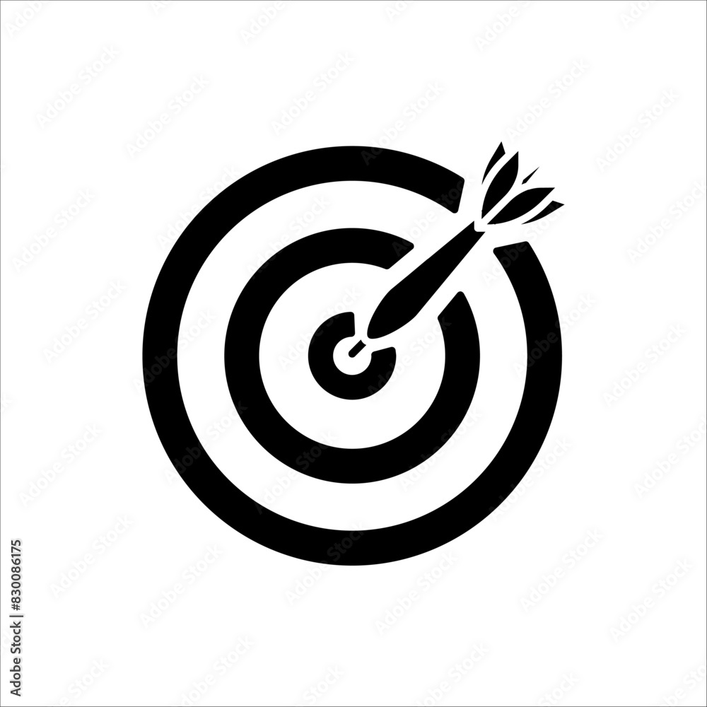 Target Icon in trendy flat style isolated on white background. For your web site design, logo, app, UI. Vector illustration, EPS10. Target Icon in trendy flat style isolated on white background. For your web site design, logo, app, UI. Vector illustration, EPS10.