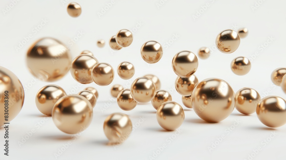 Abstract 3D Render of Spheres. isolated on white background Abstract 3D Render of Spheres. isolated on white background