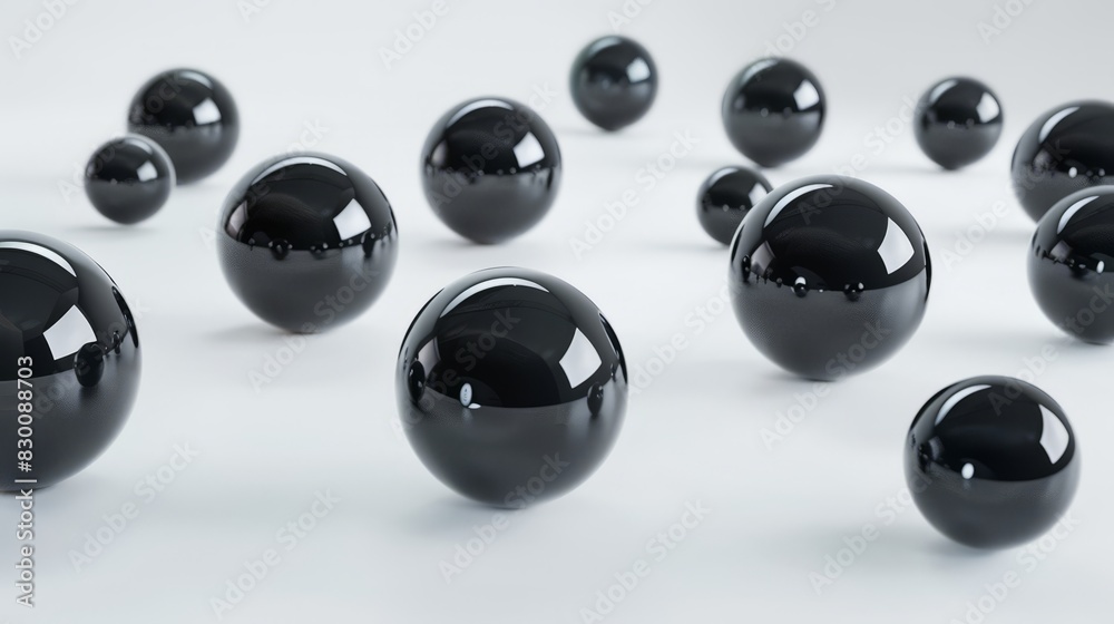 Abstract 3D Render of Spheres. isolated on white background Abstract 3D Render of Spheres. isolated on white background