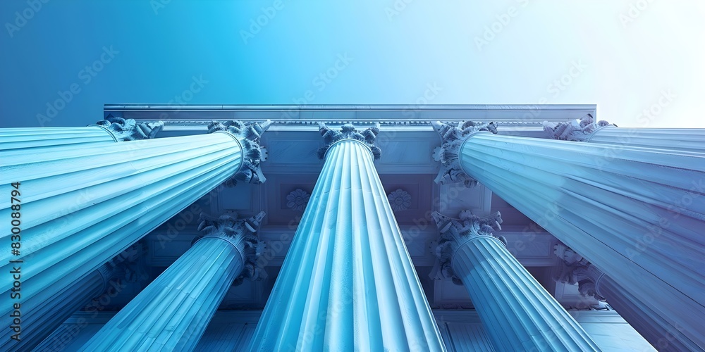 Φωτογραφία Symbolizing Justice: A Courthouse Representing Rule of Law, Legal Rights, Equality, and the Legal System in Action