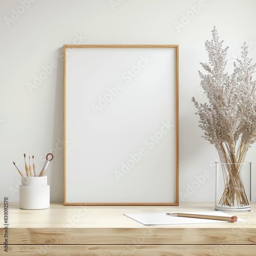 work table in room with frame UHD Wallpapar