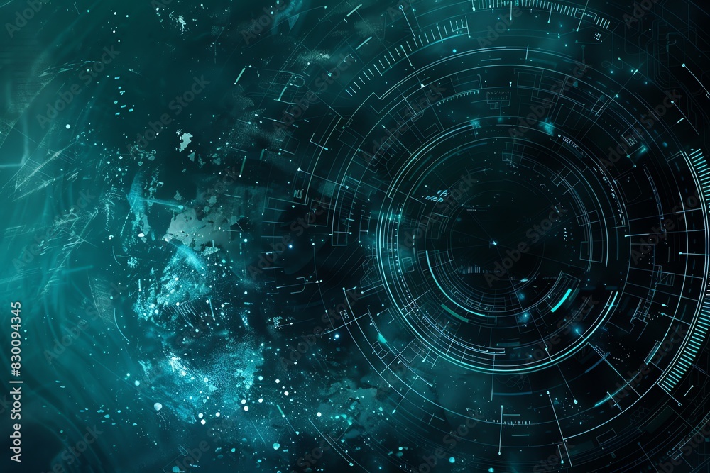 System projections background with futuristic neon lights System projections background with futuristic neon lights