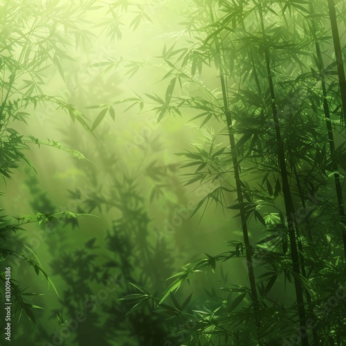 Bamboo Forest and Summer Light An abstract pattern capturing the serene beauty of a bamboo forest in summer  with the light filtering through the dense greenery  ai generated