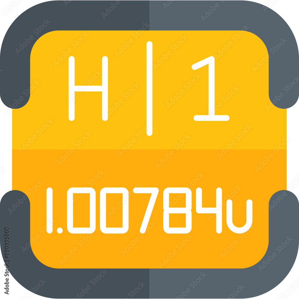 Hydrogen Periodic Table Element Icon Hydrogen Periodic Table Element Icon