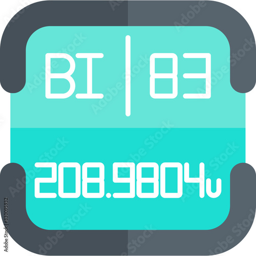 Bismuth Periodic Table Element Icon
