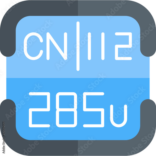 Copernicium Periodic Table Element Icon
