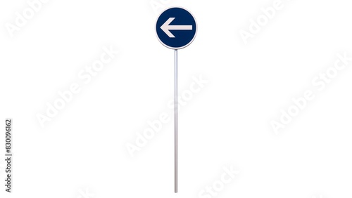 3d model traffic sign illustration