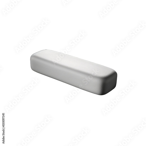 Rubber eraser tool on a transparant background, PNG, Generative AI