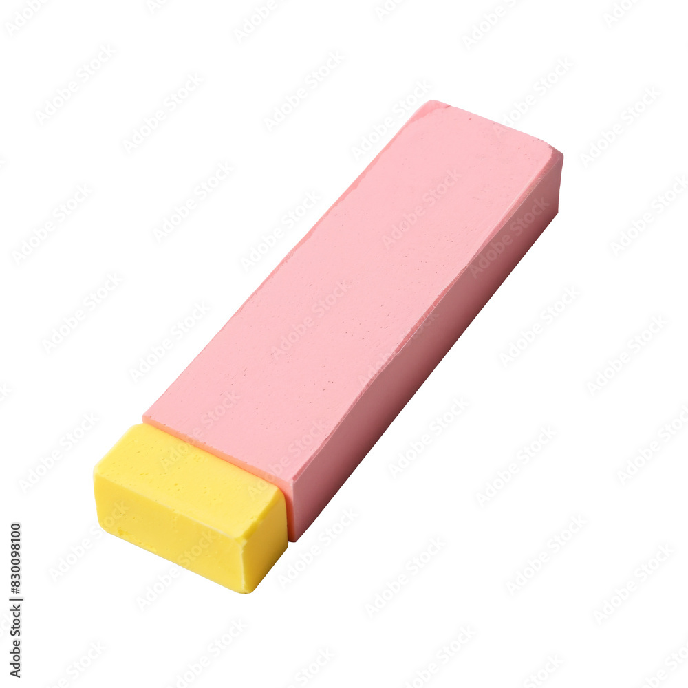 Rubber eraser tool on a transparant background, PNG, Generative AI Rubber eraser tool on a transparant background, PNG, Generative AI