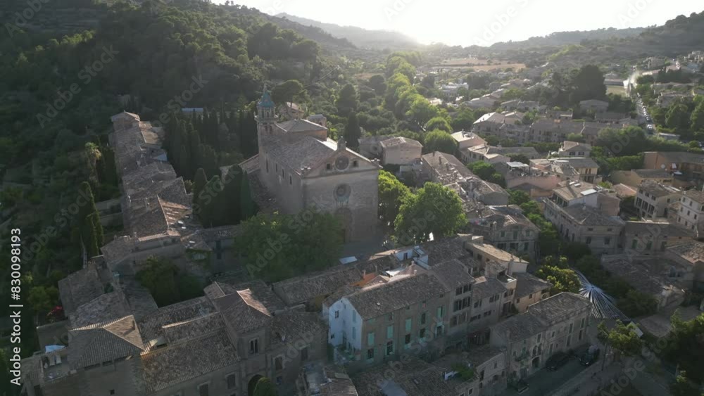 Aerial video above The village of Soller, Mallorca, Spain Aerial video above The village of Soller, Mallorca, Spain